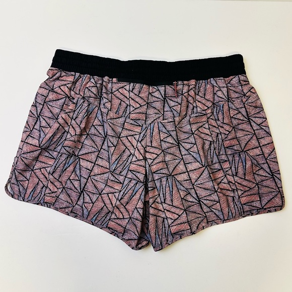 Patagonia Nine Trails Brief Lined Shorts Back Zippered Pocket Dusty Pink Black - Picture 15 of 16